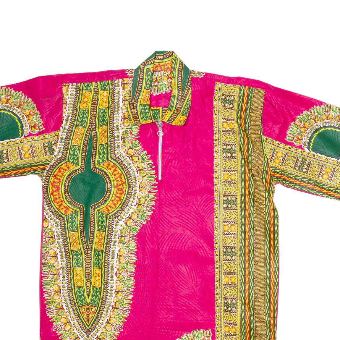 Mens Shirt Pink Crazy Pattern L