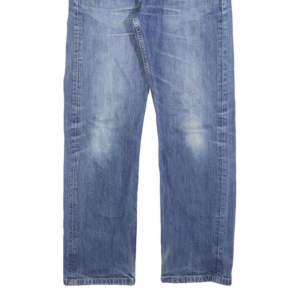 CARHARTT Mens Regular Fit Straight Blue Denim W30 L28 Zip Jeans Classic Cotton