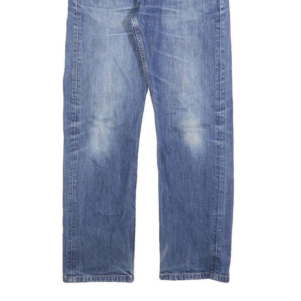 CARHARTT Mens Regular Fit Straight Blue Denim W30 L28 Zip Jeans Classic Cotton