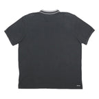 ADIDAS Mens Black & Grey Polo Shirt XL Basic Cotton Blend Short Sleeve Sport