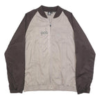 LE COQ SPORTIF Mens Brown & Beige Casual Jacket L Polyester Blend Zip Plain