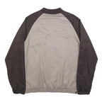 LE COQ SPORTIF Mens Brown & Beige Casual Jacket L Polyester Blend Zip Plain