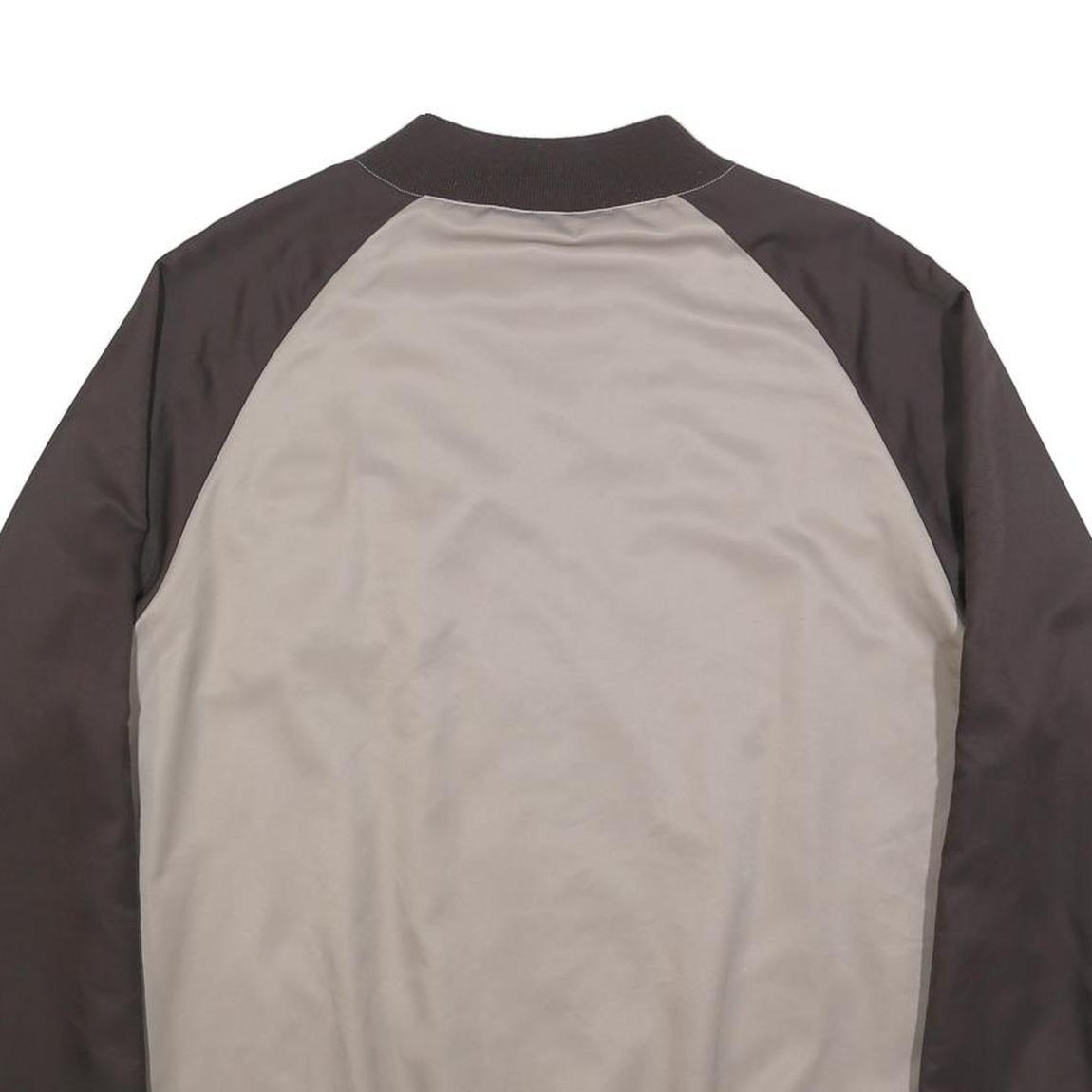 LE COQ SPORTIF Mens Brown & Beige Casual Jacket L Polyester Blend Zip Plain