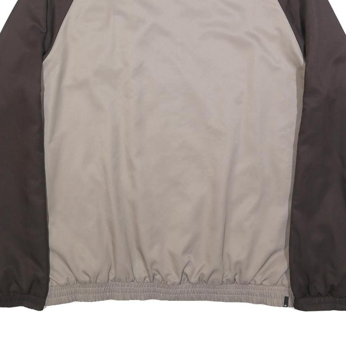 LE COQ SPORTIF Mens Brown & Beige Casual Jacket L Polyester Blend Zip Plain