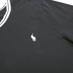 POLO RALPH LAUREN Mens Black & White Classic T-Shirt M Short Sleeve Crew Neck