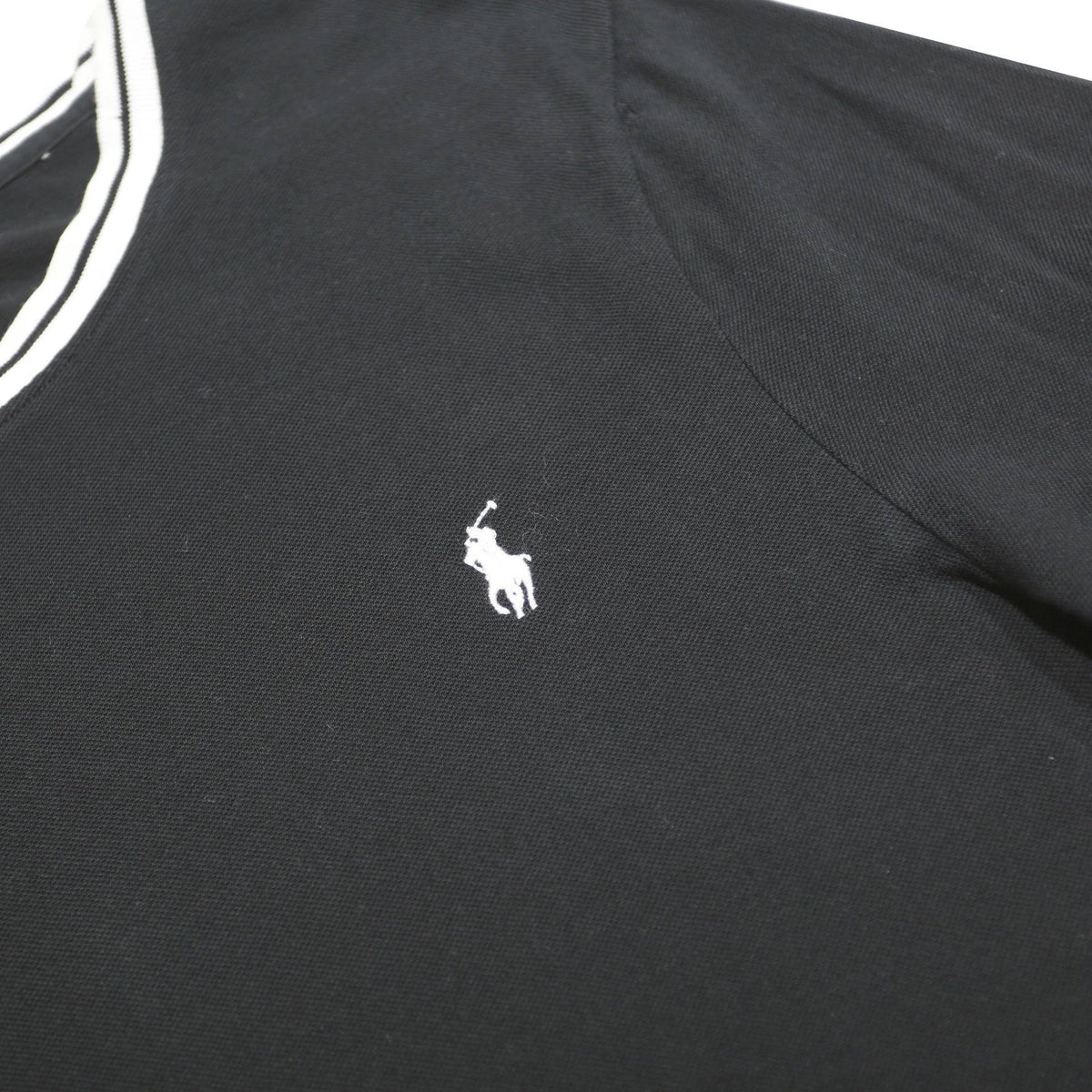 POLO RALPH LAUREN Mens Black & White Classic T-Shirt M Short Sleeve Crew Neck
