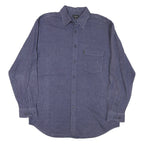 GUESS JEANS Mens Blue Checked Shirt L Long Sleeve Cotton Casual