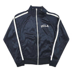 CHAMPION Womens Navy & White UCLA Track Jacket S Polyester Blend Zip