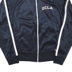 CHAMPION Womens Navy & White UCLA Track Jacket S Polyester Blend Zip