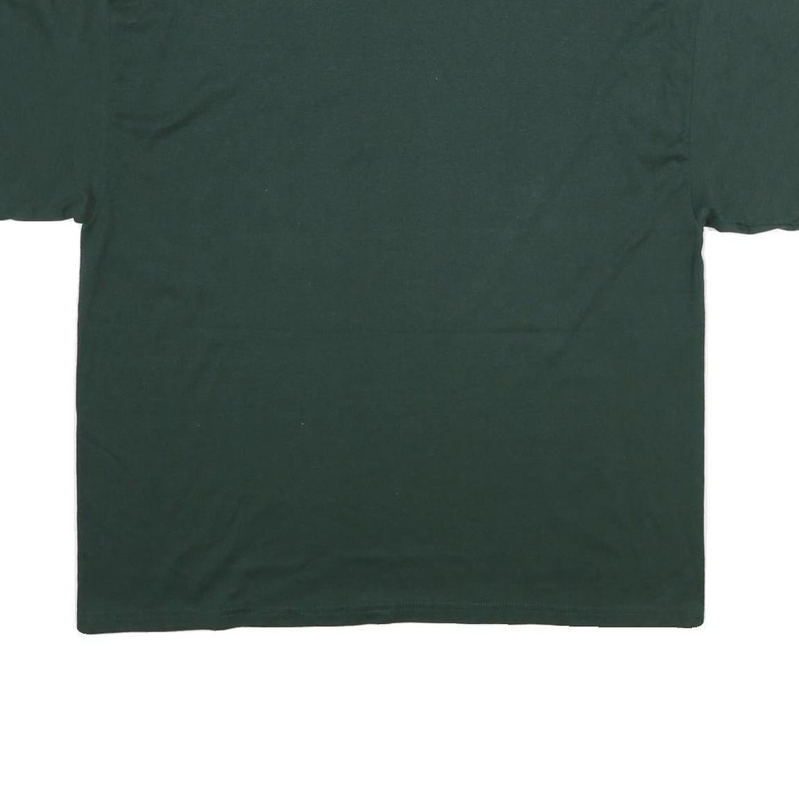 HANES Mens Green Oregon Graphic T-Shirt XL Short Sleeve Crew Neck Casual