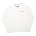CHAPS RALPH LAUREN Mens T-Shirt Cream Long Sleeve V-Neck XL