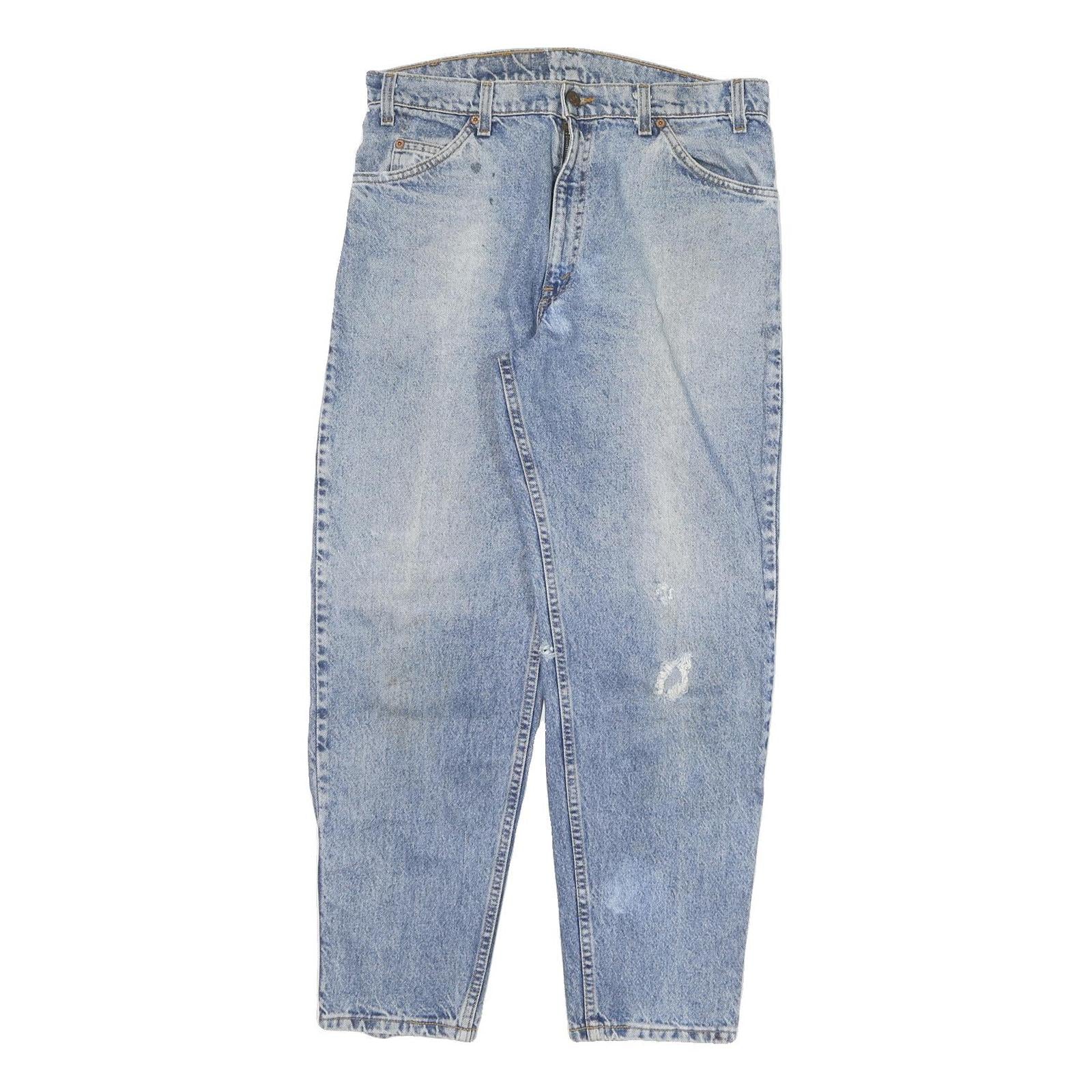 LEVI'S 550 Tapered Mens Jeans Blue Relaxed Denim Medium W32 L29 Retro Vintage