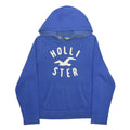 HOLLISTER Womens Blue Pullover Hoodie M Cotton Blend Casual Sweatshirt