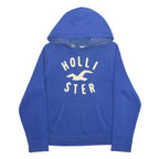 HOLLISTER Womens Blue Pullover Hoodie M Cotton Blend Casual Sweatshirt