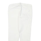 CALVIN KLEIN Womens Cotton Blend White Slim Slim Leg Trousers W30 L24
