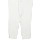 CALVIN KLEIN Womens Cotton Blend White Slim Slim Leg Trousers W30 L24