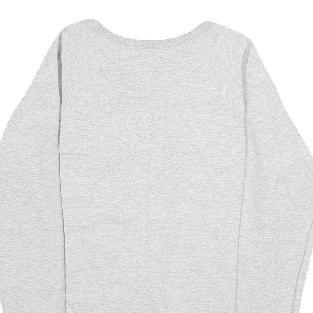 CHAMPION Mens Grey Crew Neck S Cotton Blend Logo Sweatshirt Casual