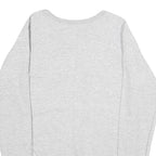 CHAMPION Mens Grey Crew Neck S Cotton Blend Logo Sweatshirt Casual