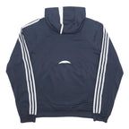 ADIDAS Mens Blue & Navy Track Jacket M Polyester Jersey Plain Zip Hoodie