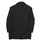 LAUREN RALPH LAUREN Mens Black Wool Button Jacket M Plain Classic Warm