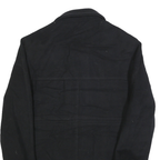 LAUREN RALPH LAUREN Mens Black Wool Button Jacket M Plain Classic Warm