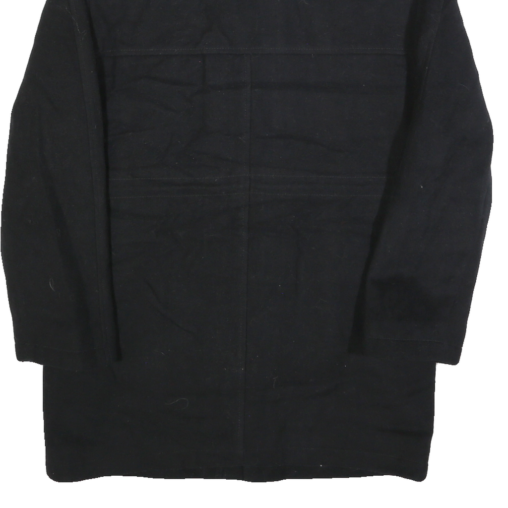 LAUREN RALPH LAUREN Mens Black Wool Button Jacket M Plain Classic Warm