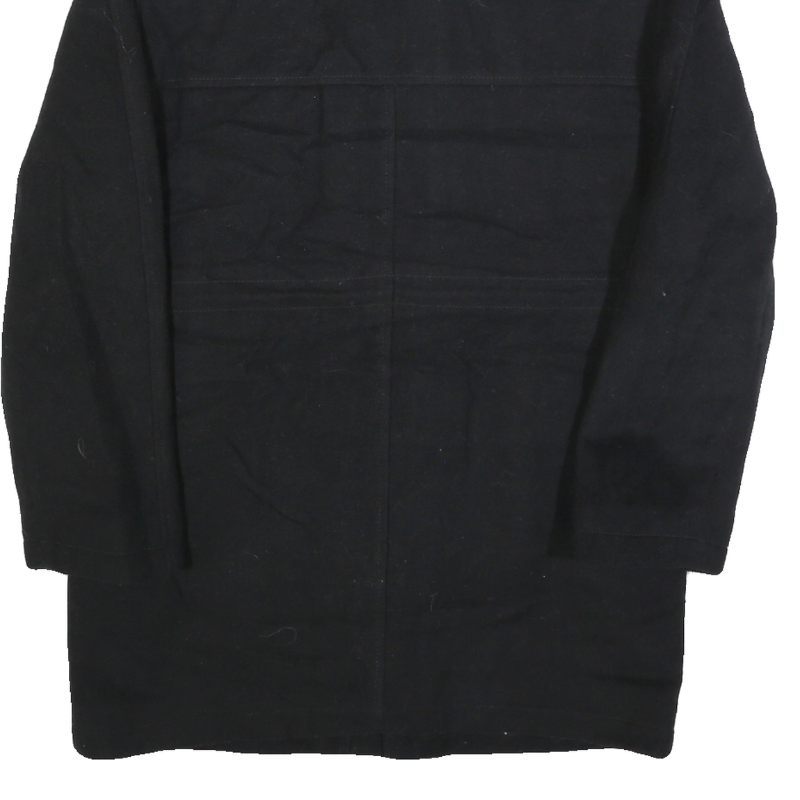 LAUREN RALPH LAUREN Mens Black Wool Button Jacket M Plain Classic Warm