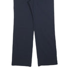 BIAGGINI Womens Cotton Blend Navy Regular Fit Straight Leg Trousers W30 L30