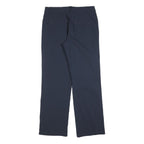 BIAGGINI Womens Cotton Blend Navy Regular Fit Straight Leg Trousers W30 L30