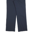 BIAGGINI Womens Cotton Blend Navy Regular Fit Straight Leg Trousers W30 L30