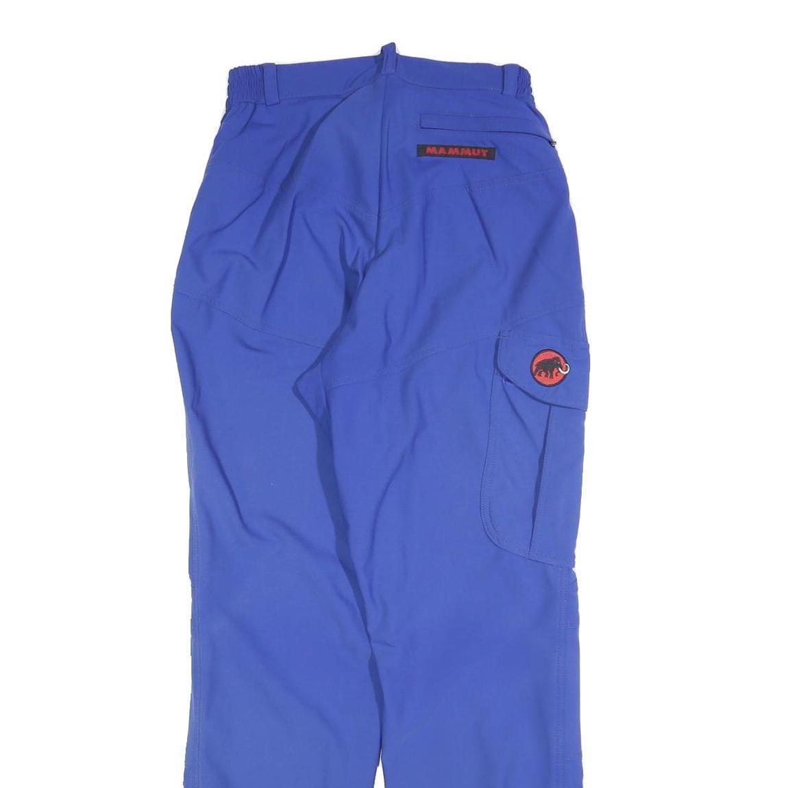 MAMMUT Womens Polyester Blend Blue Slim Slim Fit Trousers W26 L30 Outdoor Hiking
