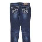 HYDRAULIC Womens Jeans Blue Slim Bootcut Denim Medium W30 L32 Stylish Contrast