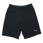 PUMA Mens Black Casual Shorts M W29 Cotton Blend Drawstring Athletic