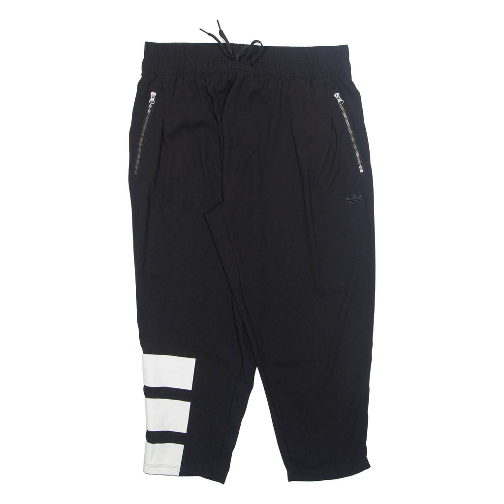 ADIDAS Womens Trousers Black Regular Straight W28 L23