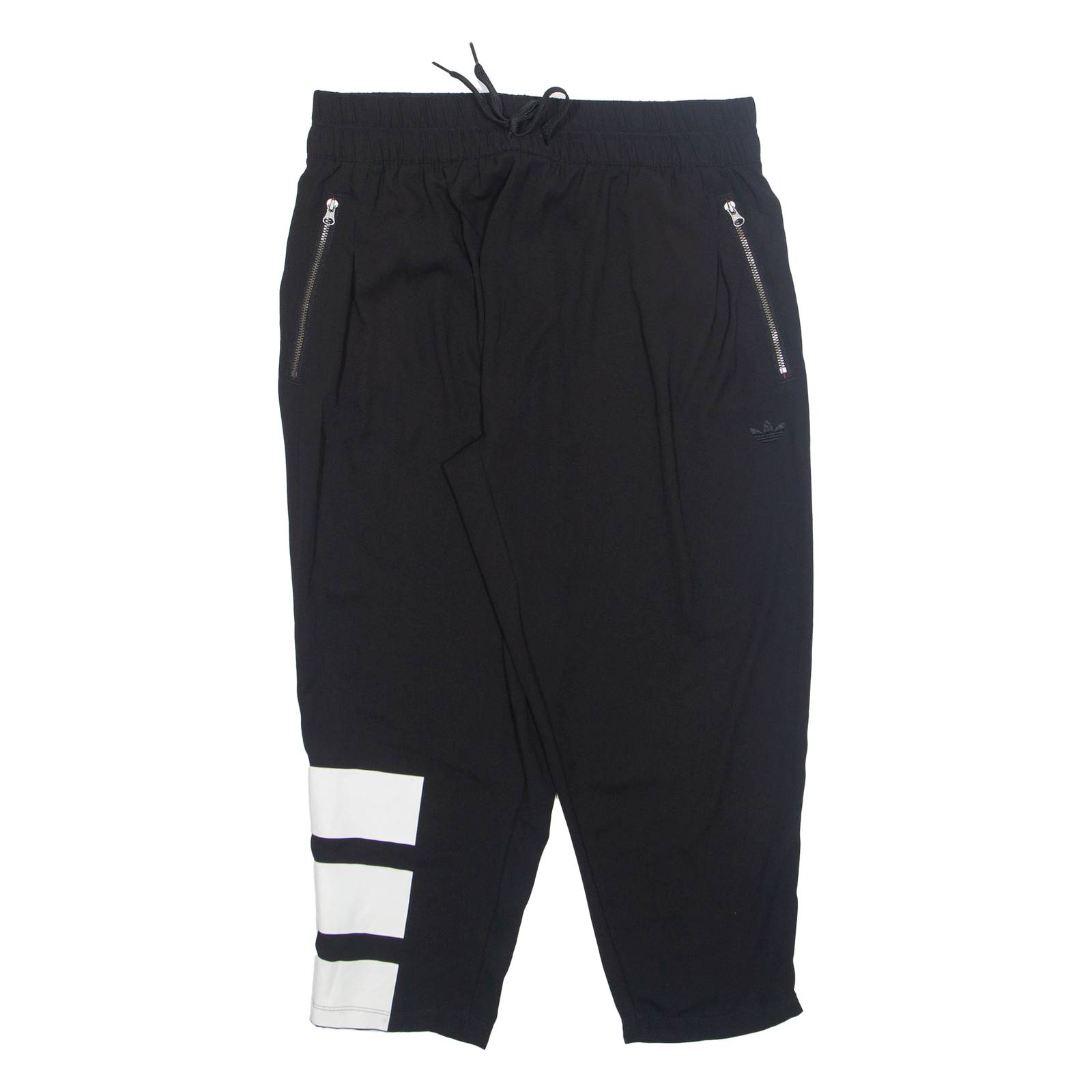 ADIDAS Womens Trousers Black Regular Straight W28 L23
