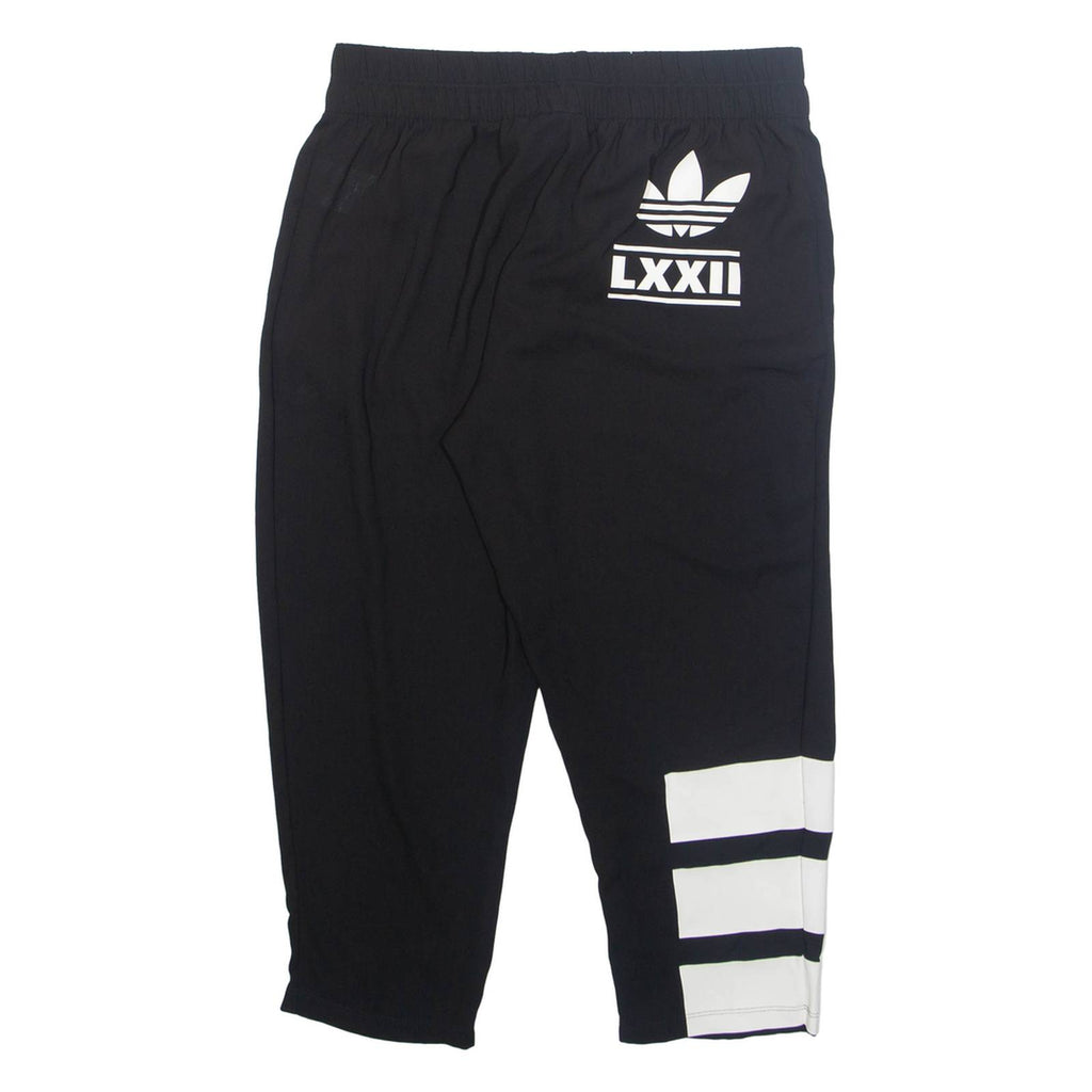 ADIDAS Womens Trousers Black Regular Straight W28 L23