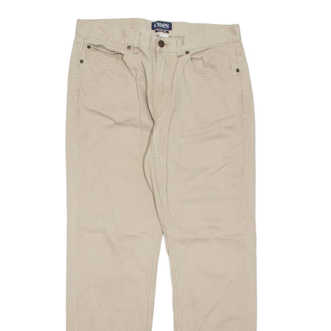CHAPS Mens Trousers Beige Regular Straight W30 L30