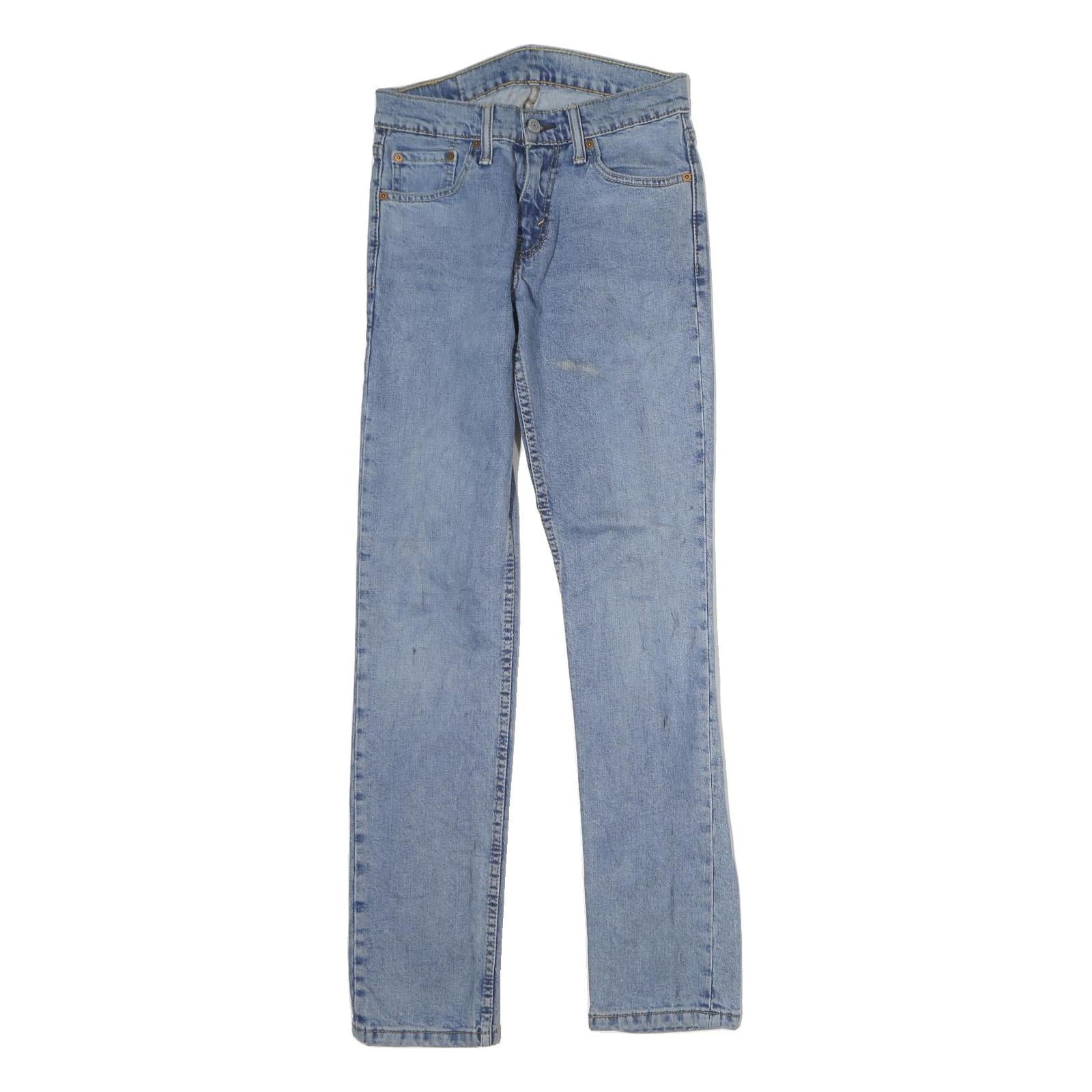 LEVI'S Mens Slim Blue Jeans Denim Medium W28 L30 Casual Classic Zip Pockets