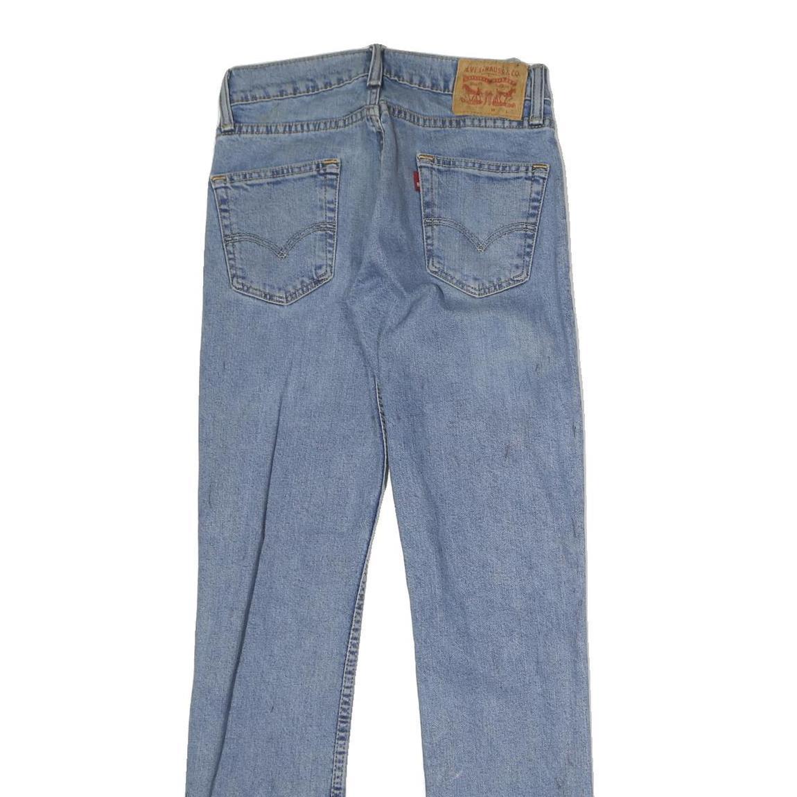 LEVI'S Mens Slim Blue Jeans Denim Medium W28 L30 Casual Classic Zip Pockets