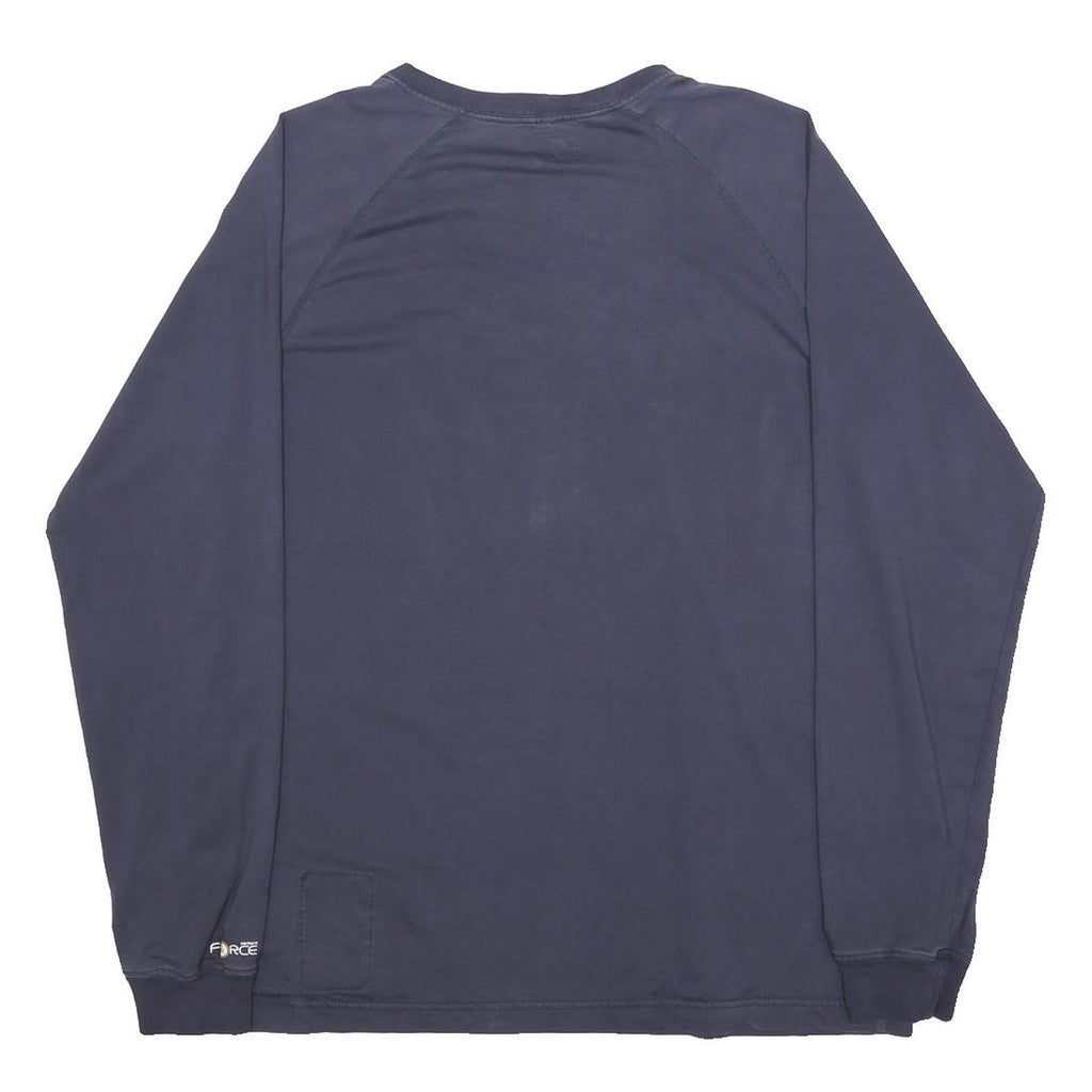 CARHARTT Mens Blue Modern Long Sleeve Crew Neck T-Shirt M Cotton Blend Workwear