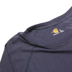 CARHARTT Mens Blue Modern Long Sleeve Crew Neck T-Shirt M Cotton Blend Workwear