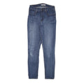 LEVI'S 721 Womens Jeans Blue Slim Skinny Denim Medium W26 L29 Stretch Zip