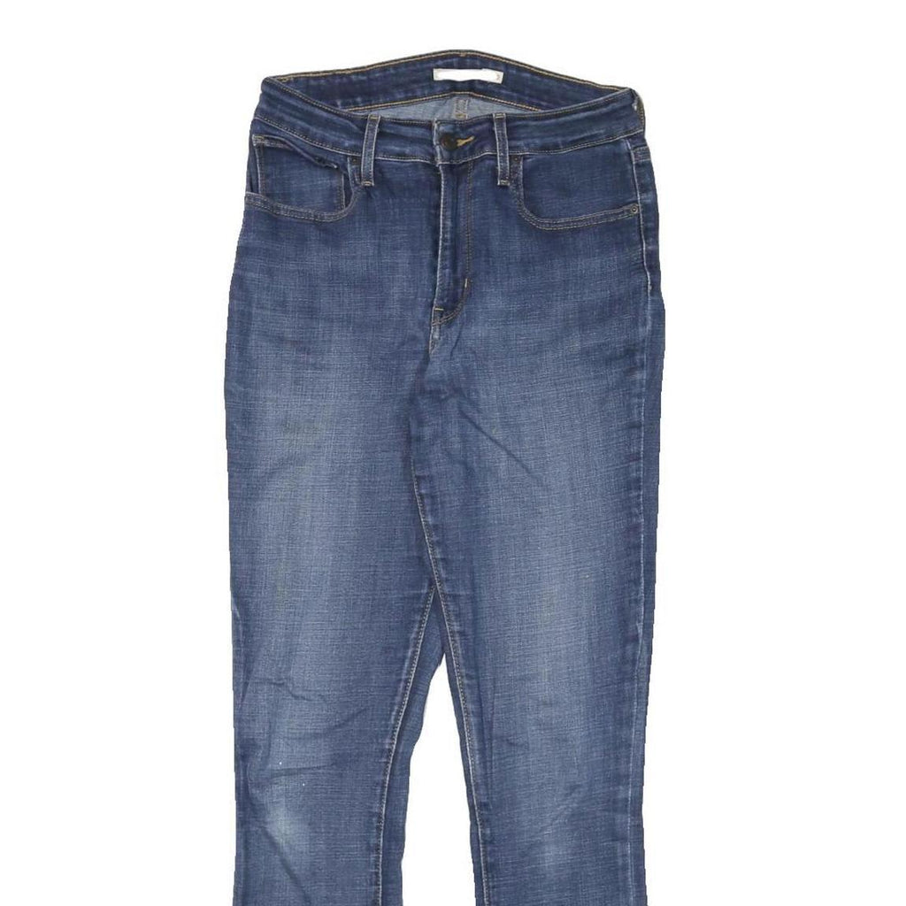 LEVI'S 721 Womens Jeans Blue Slim Skinny Denim Medium W26 L29 Stretch Zip