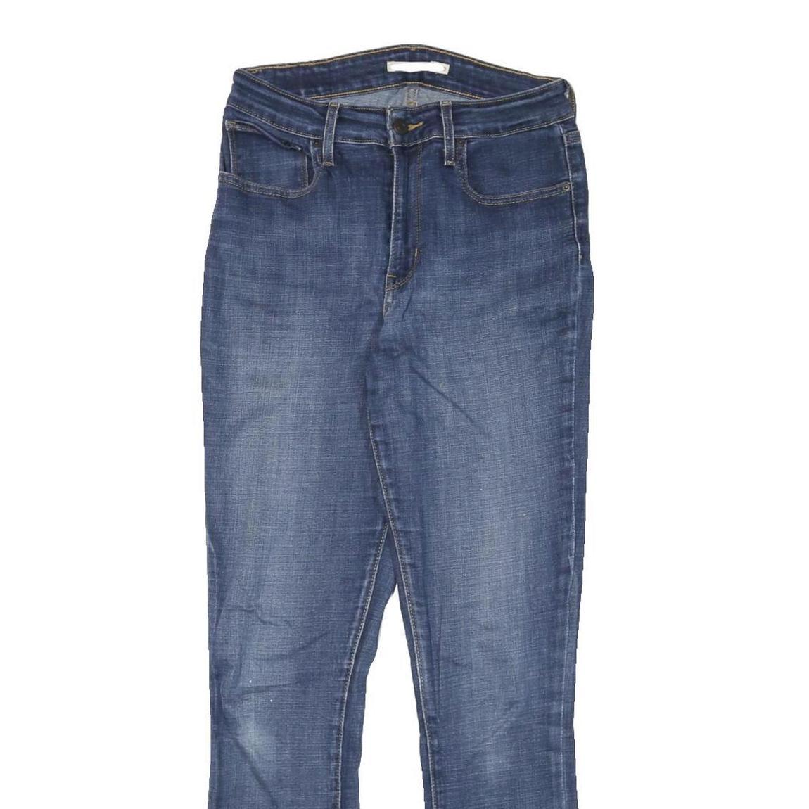 LEVI'S 721 Womens Jeans Blue Slim Skinny Denim Medium W26 L29 Stretch Zip