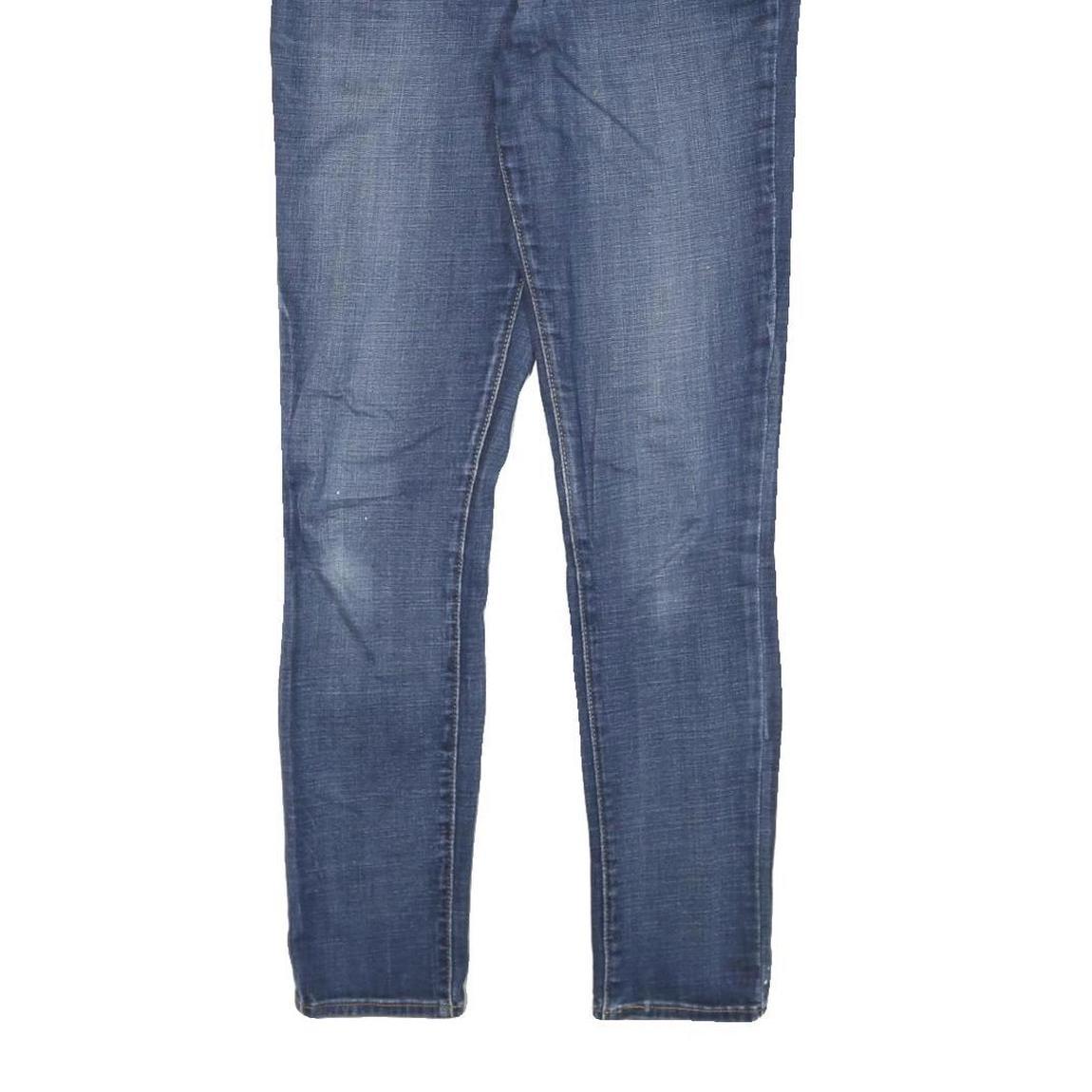 LEVI'S 721 Womens Jeans Blue Slim Skinny Denim Medium W26 L29 Stretch Zip