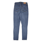 LEVI'S 721 Womens Jeans Blue Slim Skinny Denim Medium W26 L29 Stretch Zip