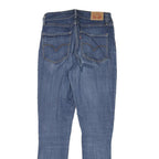 LEVI'S 721 Womens Jeans Blue Slim Skinny Denim Medium W26 L29 Stretch Zip