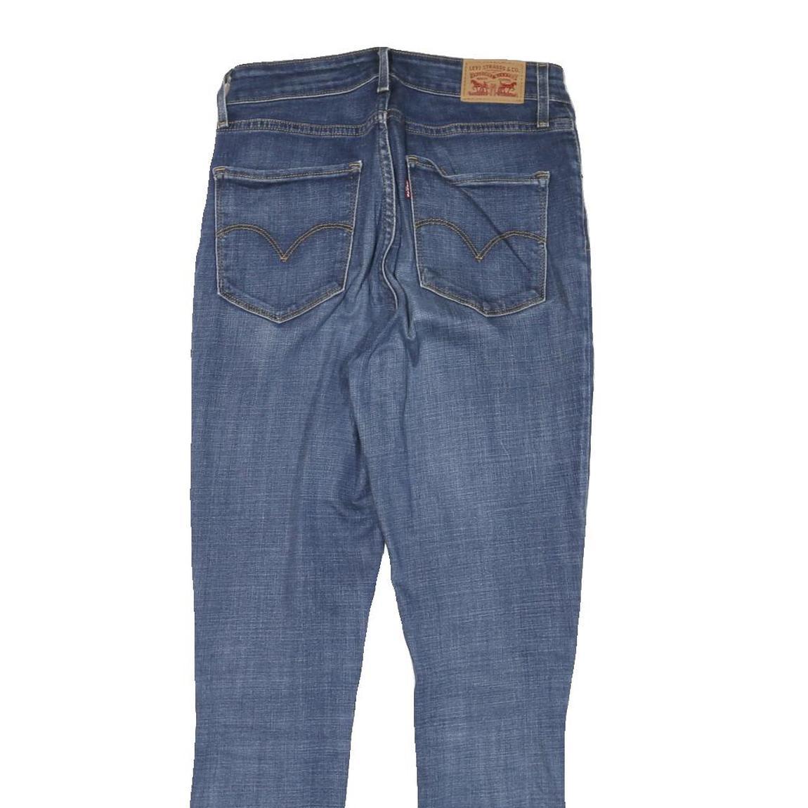 LEVI'S 721 Womens Jeans Blue Slim Skinny Denim Medium W26 L29 Stretch Zip