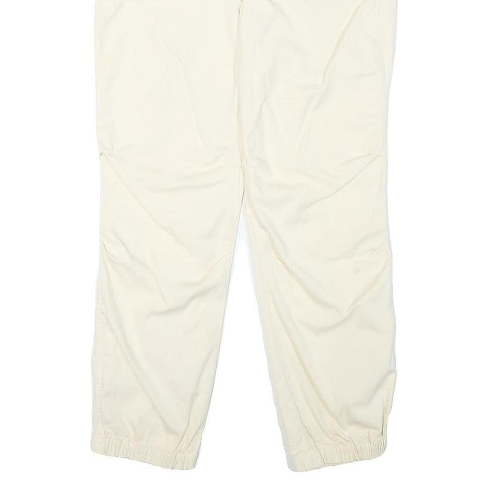 LAUREN RALPH LAUREN Womens Relaxed Beige Cotton Blend Trousers W33 L27 Zip