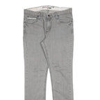 VANS Mens Jeans Grey Slim Skinny Denim W32 L32 Zip Cotton Casual Streetwear